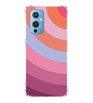PrintiFy OnePlus 9 Uyumlu Köşe Korumalı Renk Cümbüşü F Tasarımlı Şeffaf Silikon Kılıf