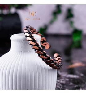 Dmt Copper Home %100 El Yapımı Bakır Bileklik,Doğal Antibakteriyel Bakır Bileklik, Sağlık Dostu Şık Tasarım IŞIKLI KUTULU