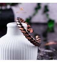 Dmt Copper Home %100 El Yapımı Bakır Bileklik,Doğal Antibakteriyel Bakır Bileklik, Sağlık Dostu Şık Tasarım IŞIKLI KUTULU
