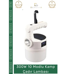 #ÇadırLambası 300W Şarjlı Su Geçirmez Profesyonel Güçlü Taşınabilir LED 10 Modlu Kamp Çadır Lambası