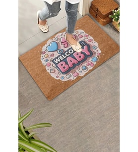 Valerine Life Hoş Geldin Bebek Welcome Yeni Doğan Kapı Önü Paspası 45x70cm