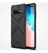 Galaxy S10 Kılıf Köşeleri Airbagli Parmak İzi Yapmayan Hank Silikon Kılıf (Siyah)
