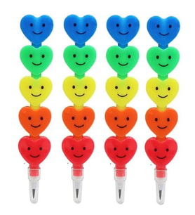Emoji Yumurtlayan Kalp Kurşun Kalem 4 Grup 20 Uç