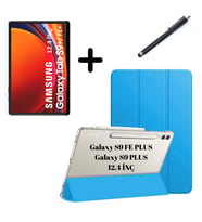 Samsung Galaxy Tab S9 FE Plus/S10 Plus/S9 Plus Kılıf SET PU Deri Smart Tablet Ki