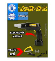 Elektronik Matkaplı Oyuncak Tamir Seti 20 cm 360° Başlıklı