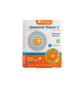 Lipozomal Vitamin C İçeren Takviye Edici Gıda 30 Bitkisel Kapsül