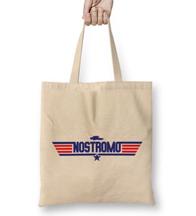 Nostromo Topgun Logo Alien Bez Çanta Uzun Saplı