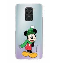 Xiaomi Redmi Note 9  Kamera Korumalı Kapak Mickey Mouse Tasarımlı Şeffaf  Kılıf