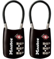 Master Lock Asma Kilit, Kendi Kombinasyonunuzu Ayarlayın Tsa Kabul Kablo Bagaj Kilidi, 1-3/16 Inç Ge