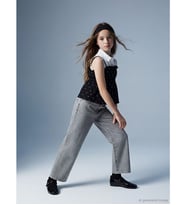 LCW Kids Karışık Wideleg Taşlı Kız Çocuk Jean Pantolon