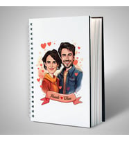 Sevgiliye Hediye Kişiye Özel Çiftlere Özel Efsane Aşkımız Karikatürlü Defter