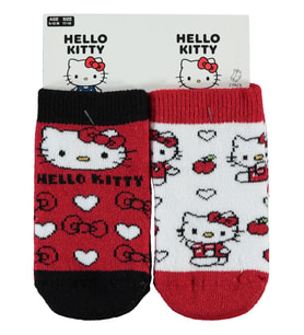 Hello Kitty Havlu 0-24 Ay Bebek Kız Çorap Set - Standart 12 Ay