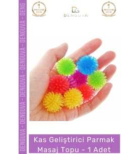 #MasajTopu Parmak El Egzersiz Rehabilitasyon Silikon Akupunktur Stres Giderici Masaj Topu - 1 Adet