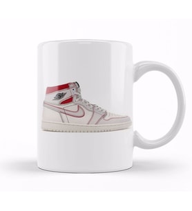 Jordan 1 Retro High Phantom Gym Red Kupa Bardak Porselen
