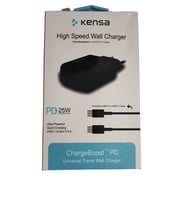 KENSA 3.0A 25W TYPE-C ŞARJ BAŞLIĞI HIZLI ŞARJ QUİCK ŞARJ ÖZELLİKLİ ŞARJ ALETİ ADAPTÖRÜ + KABLO SETİ ORJİNAL 25 WATT (Siyah)