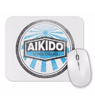 Logo Distress Aıkıdo Mouse Pad