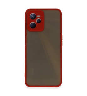 Realme C35 Kılıf Montreal Silikon Kapak - Kırmızı