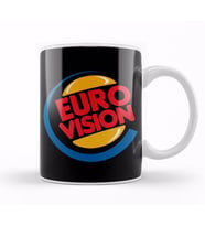 Eurovision Burger King Logo Kupa Bardak Porselen