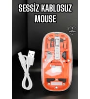 Pilelistore  Kablosuz Mouse Fare 5.0 Bluetooth Bağlantılı USB Girişli
