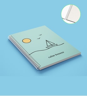 Co Notes 15x21 Calm Breeze Spiralli Kareli Defter - GDTK-906130