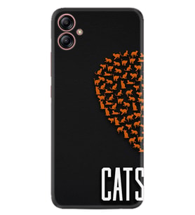 Samsung Galaxy A04E Kılıf Silikon Desen Özel Seri Cats 1792