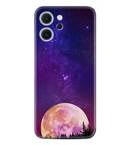 Oppo Reno 14F Kılıf Boutique Baskılı Resimli Mor Ay Pcode -025