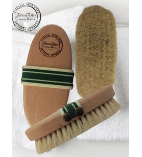 Beautysev %100 Doğal At kılı selülit fırçası (Bez çanta hediyeli)