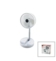 MASA ÜSTÜ VANTİLATÖR USB ŞARJLI KATLANIR FAN=16.4CM - UZAYAN AYAK=12.5-19CM 180 DERECE DÖNEBİLEN TEL