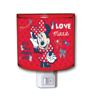 Ykc Minnie Mouse Dekoratif Gece Lambası-Lisanslı (Kırmızı)