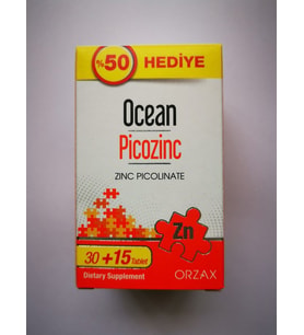 Ocean Picozinc Çinko Pikolinat 30+15 Tablet