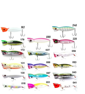 Fujin La-Nina Maket Balık Su Üstü Popper 018 Pearl Rainbow Glow