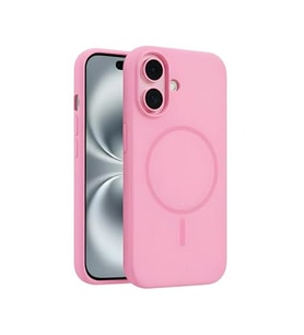 Coverzone ?phone 16 ile Uyumlu Kadife ?� Y�zeyli Premium Silikon K?l?f MagSafe ile Uyumlu Kablosuz ?arj Destekli Darbe Emici Yumu?ak Dokulu Koruma Tasar?ml? Telefon K?l?f? ?eker