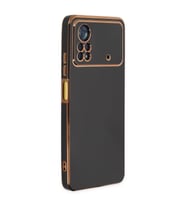 Microsonic Xiaomi Poco X4 Pro 5G Kılıf Olive Plated Siyah