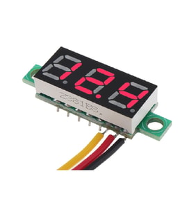 0.28 Inch Dc 0-100v Mini Digital Voltmetre 3 Kablolu Dc Kırmızı