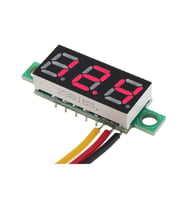 0.28 Inch Dc 0-100v Mini Digital Voltmetre 3 Kablolu Dc Kırmızı