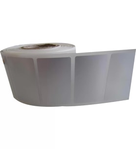 1000'li Sarım Tekli Silver Mat Barkod Etiketi 40 x 80