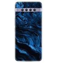 Tcl 10 Plus Kılıf Excode Desenli Silikon Kılıf Excode Blue Marble 1379