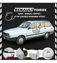 Renault Toros Oto Araç Kapı Koruma Fitili 5metre Parlak Beyaz Renk