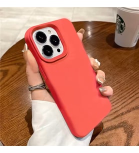 Iphone 16 Pro Uyumlu Kılıf Lansman Silikon Ve Esnek (Kırmızı)