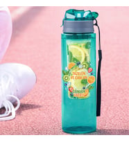 BK Gift Detoks Tasarımlı Süzgeç Hazneli Suluk 500 ml -3, BPA İçermeyen Detoks Matara