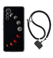 Xiaomi 12 Lite Kılıf Resimli Boyun Askılı İpli Desenli Silikon Series Mooons 1861