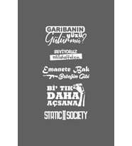 Oto Arka Cam Sticker Model 55 Beyaz 40*20 Cm