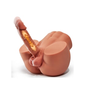 L-Join Gerçekçi İleri Geri Haraketli Titreşimli 5 Kg Kalça Vajina Dildo Mastürbatör