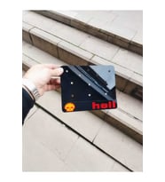 MİNİ PLAKALIK HELL KİŞİYE ÖZEL LAZER KESİM PEKSİ 12*18cm