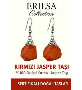 Sertifikalı Ham İşlenmemiş Kırmızı Jasper Taşı Küpe – Güç, Topraklanma ve Ruhsal Dayanıklılık (Çok Renkli)