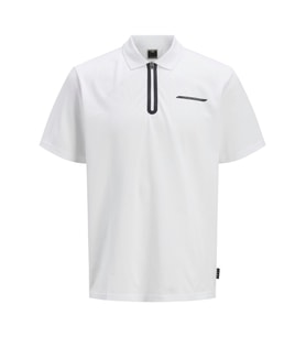 POLO SHIRT MALE KNIT CO52/PL44/EA4 Bright White
