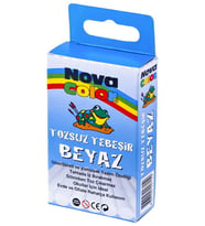 Nova Color Tozsuz Tebeşir Beyaz 10lu NC4110