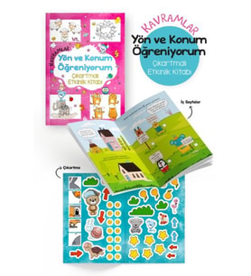 Kramlar – Yön ve Konum Öğreniyorum – Çıkartmalı Etkinlik Kitabı - 3 Yaş +