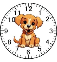 Köpek Model Duvar Saati - Köpekli Saat