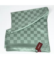 Kroren Krep Jakarlı Dama Desen Şal - 70 x 190 - 7379